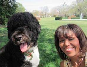 Selfie de la “First Lady” avec son chien 